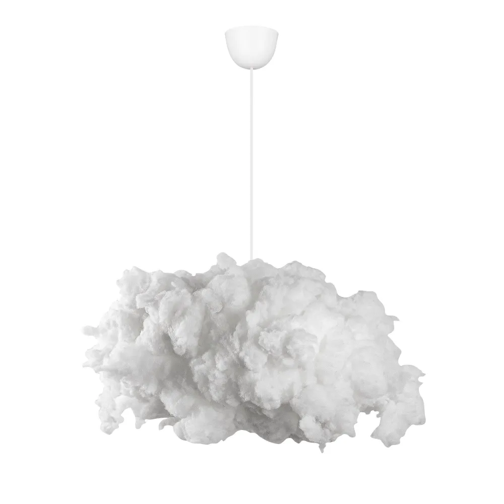 Design de suspensões nuvem 1 lâmpada Cirrus L60cm Algodão Branco