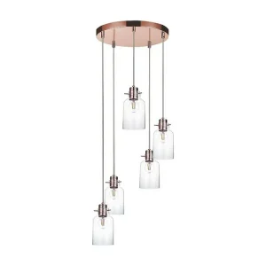 Lâmpada de Suspensão Alessandro, Cobre, 48x48x105 cm, EPIKASA