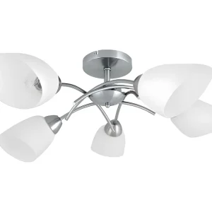 Lâmpada de Suspensão Viletta, Cetim, Branco, 70x70x29 cm, EPIKASA