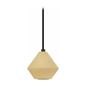 Pendel TOSEL PENDEL DAI madeira cônico amarelo D12 x H80 cm