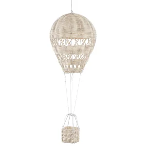 Rattan Hot Air Balloon Hanging Decor Natural BEMBA
