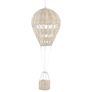 Rattan Hot Air Balloon Hanging Decor Natural BEMBA