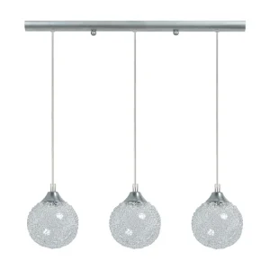 Suspensão TOSEL ACTUELLE vidro bar cinza D60 x H90 cm