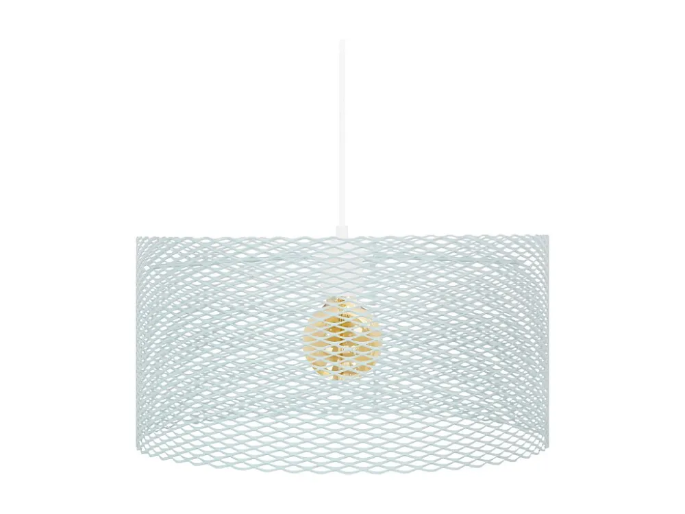 Suspensão TOSEL ADONIS metálico cilindro céu azul D45 x H84 cm