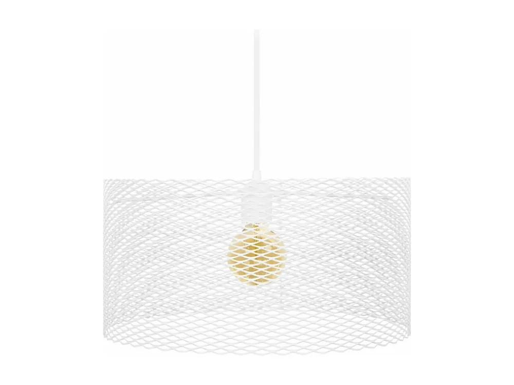 Suspensão TOSEL ADONIS metálico cilindro branco D45 x H84 cm