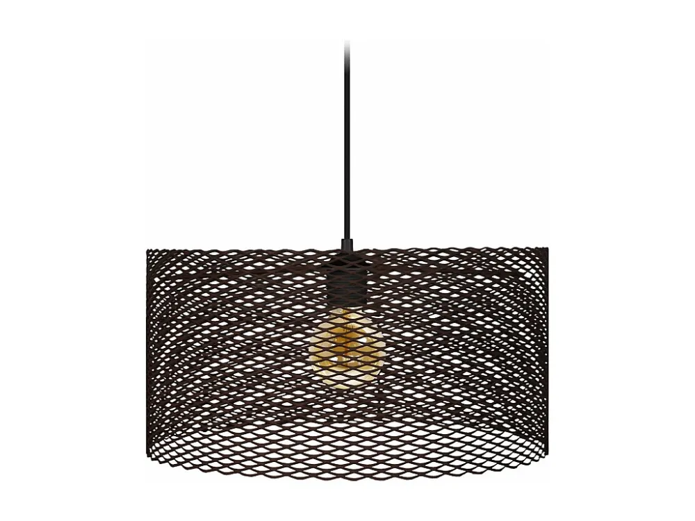 Suspensão TOSEL ADONIS metálico cilindro castanho D45 x H84 cm