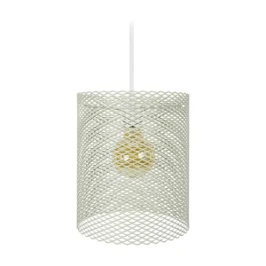 Suspensão TOSEL ADONIS metálico cilindro Verde D19,5 x H85 cm