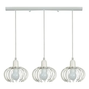 Suspensão TOSEL AFONSO metálico bar branco D60 x H80 cm