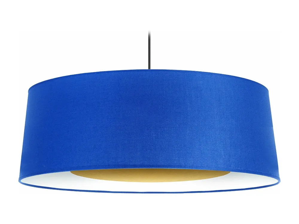 Suspensão TOSEL ALFENA TAMBOUR C tecido cilindro Dourado D60 x H85 cm