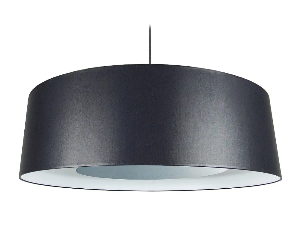 Suspensão TOSEL ALFENA TAMBOUR C tecido cilindro cinza D60 x H85 cm