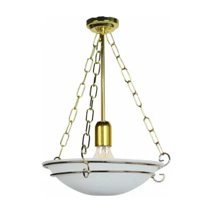 Suspensão TOSEL AMRON vidro tigela cinza D30 x H45 cm