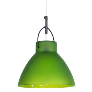 Suspensão TOSEL ANDERSEN vidro cônico anis D25 x H90 cm