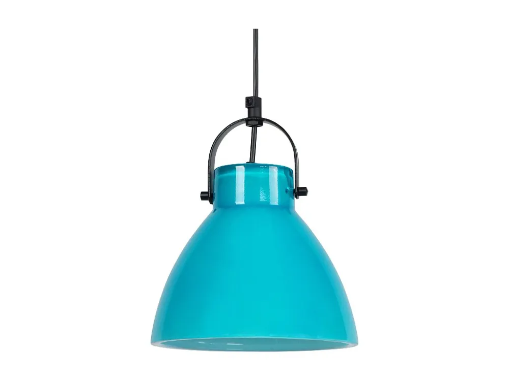 Suspensão TOSEL ANDERSEN vidro cônico azul D18 x H80 cm