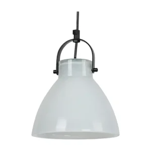 Suspensão TOSEL ANDERSEN vidro cônico opala D18 x H80 cm