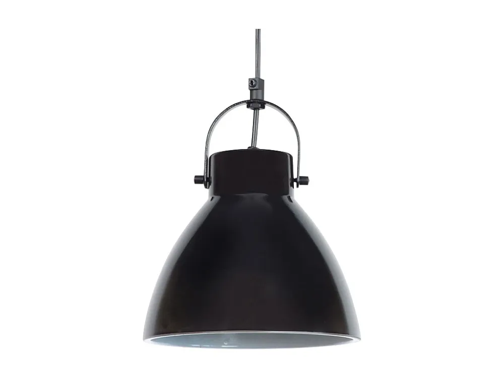 Suspensão TOSEL ANDERSEN vidro cônico preto D18 x H80 cm