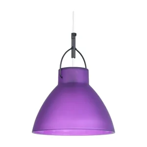 Suspensão TOSEL ANDERSEN vidro cônico roxo D25 x H90 cm
