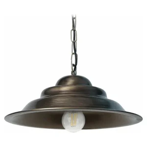 Suspensão TOSEL ANVERS metal lanterna bronzeado D25 x H80 cm