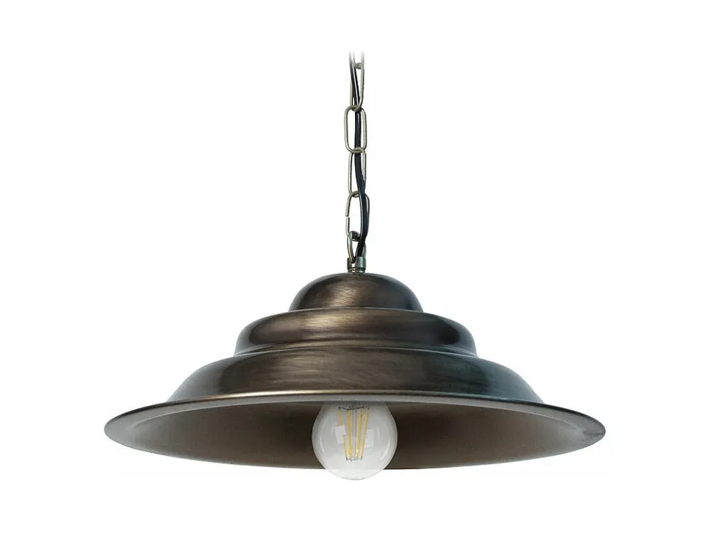 Suspensão TOSEL ANVERS metal lanterna bronzeado D25 x H80 cm