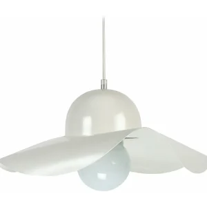 Suspensão TOSEL ASCOT metálico abstrato branco D40 x H77 cm