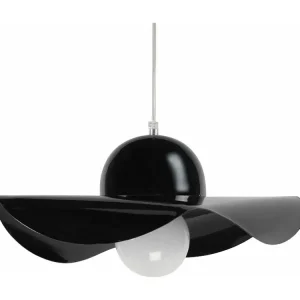 Suspensão TOSEL ASCOT metálico abstrato preto D40 x H77 cm
