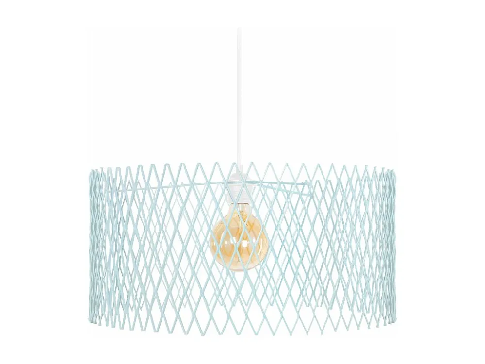 Suspensão TOSEL ASTER metálico cilindro azul D45 x H84 cm