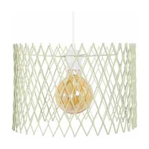 Suspensão TOSEL ASTER metálico cilindro Verde D19,5 x H85 cm