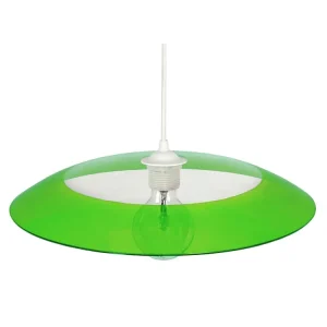 Suspensão TOSEL ASTROIDE vidro cúpula Verde D40 x H70 cm