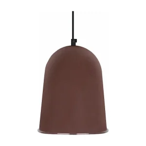Suspensão TOSEL BALLE ROULÉ metálico cúpula castanho D21 x H84 cm