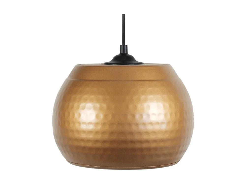 Suspensão TOSEL BANGALORE metálico tigela Dourado D23 x H74 cm