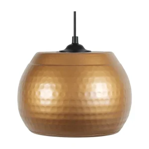 Suspensão TOSEL BANGALORE metálico tigela Dourado D23 x H74 cm