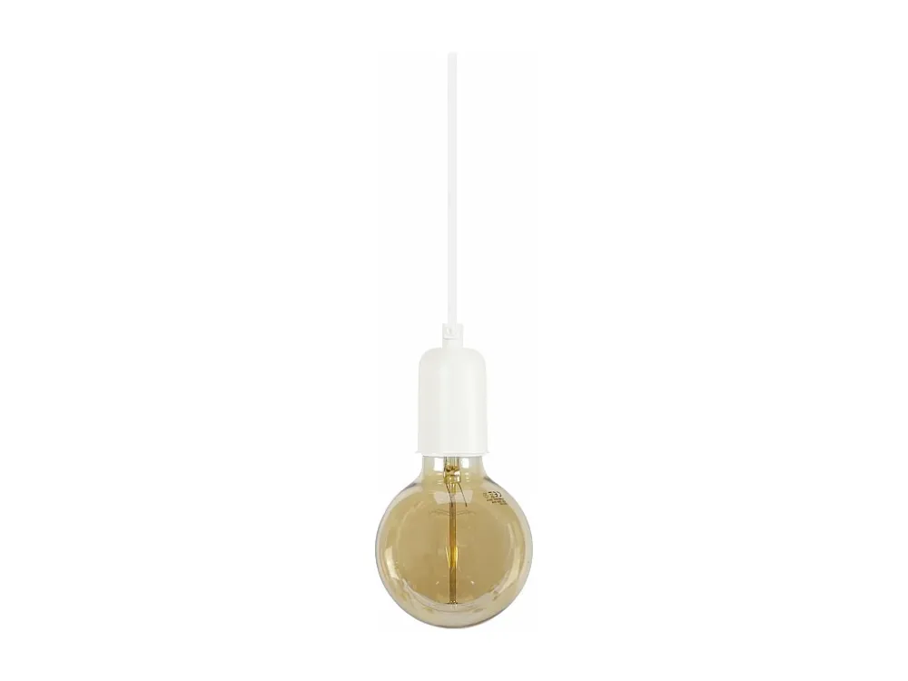 Suspensão TOSEL BAO lâmpada decorativa cilindro branco D9,5 x H80 cm