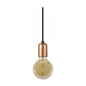 Suspensão TOSEL BAO lâmpada decorativa cilindro cobre D9,5 x H80 cm