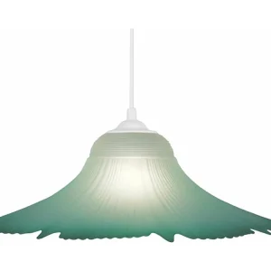 Suspensão TOSEL BARCELONA vidro cúpula Verde D39 x H70 cm