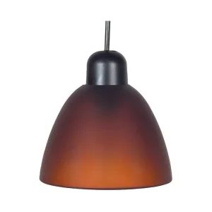 Suspensão TOSEL BELGICA vidro Sino âmbar D17,5 x H80 cm