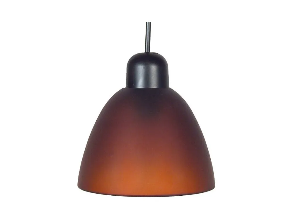 Suspensão TOSEL BELGICA vidro Sino âmbar D17,5 x H80 cm