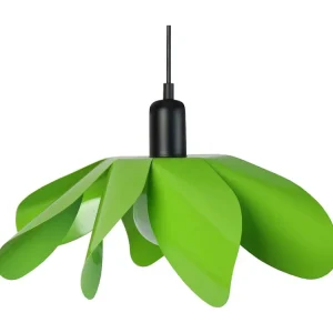Suspensão TOSEL BLOMMA metálico geométrico Verde D40 x H75 cm