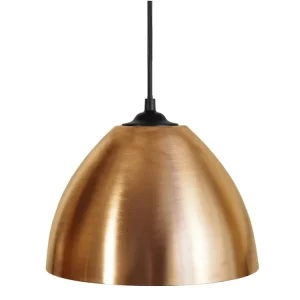 Suspensão TOSEL CELICA metálico cúpula Dourado D21 x H74 cm