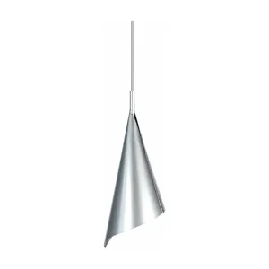 Suspensão TOSEL CHÂTAIGNIER metálico cônico cinza D14,5 x H95 cm