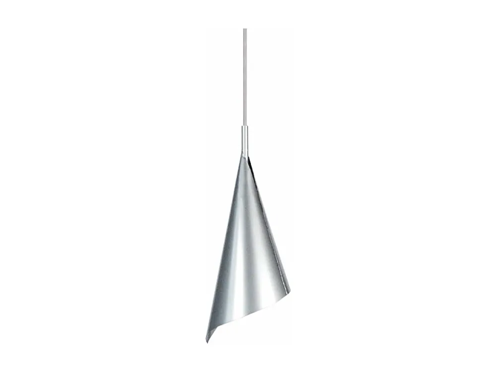 Suspensão TOSEL CHÂTAIGNIER metálico cônico cinza D14,5 x H95 cm