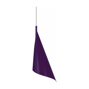 Suspensão TOSEL CHÂTAIGNIER metálico cônico roxo D14,5 x H95 cm