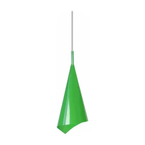 Suspensão TOSEL CHÂTAIGNIER metálico cônico Verde D14,5 x H95 cm