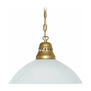 Suspensão TOSEL CLASSIQUE DIVY vidro cúpula opala D38 x H88 cm