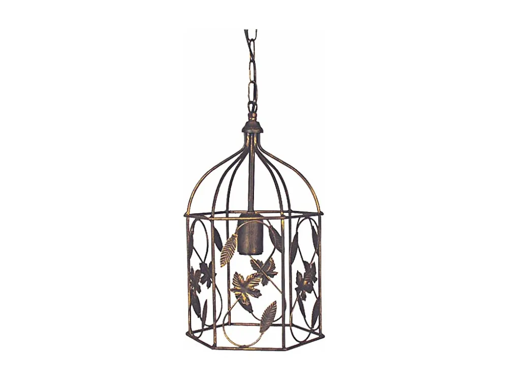 Suspensão TOSEL CLOCHETE vidro cúpula azul-marinho D35 x H80 cm