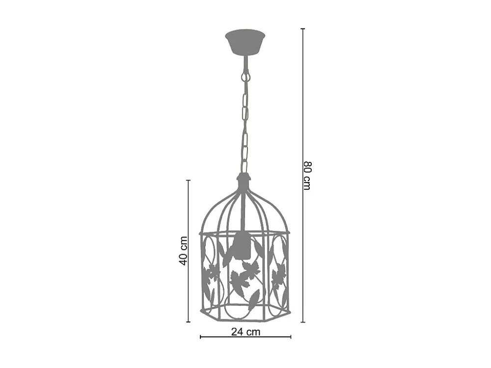 Suspensão TOSEL CLOCHETE vidro cúpula azul-marinho D35 x H80 cm