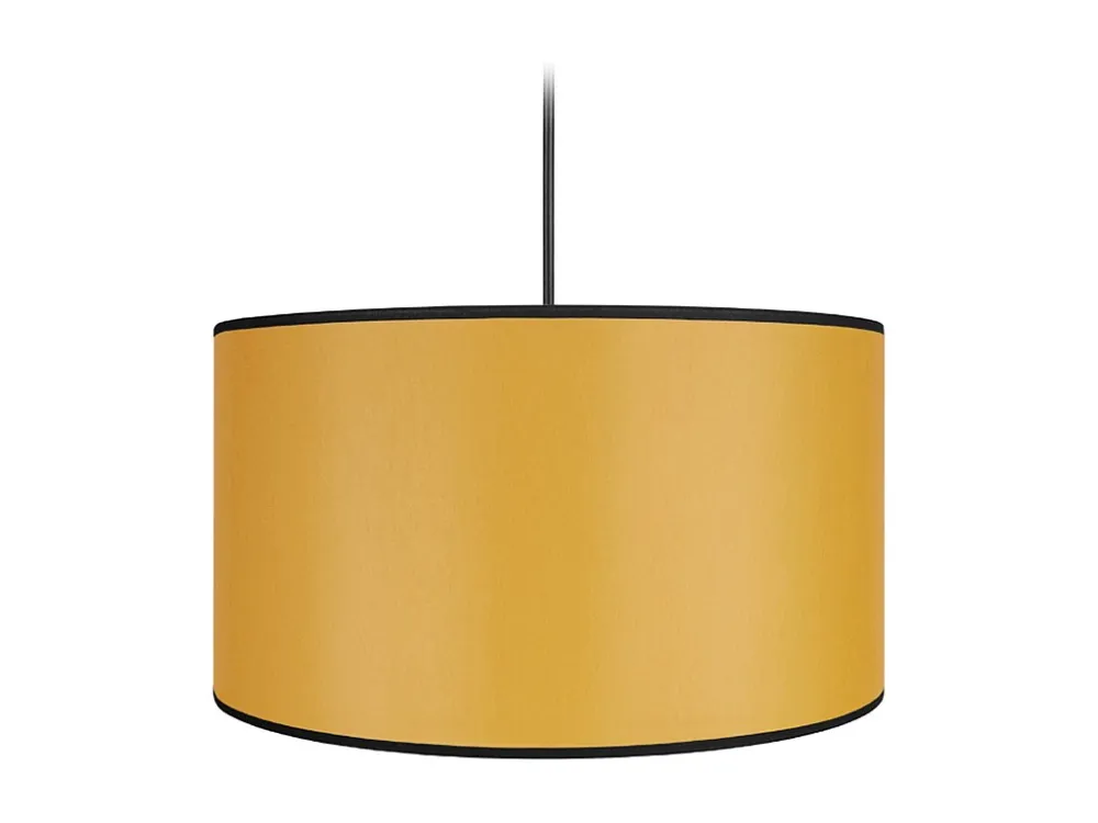 Suspensão TOSEL COCHIN C tecido cilindro Amarelo mostarda D40 x H106 cm