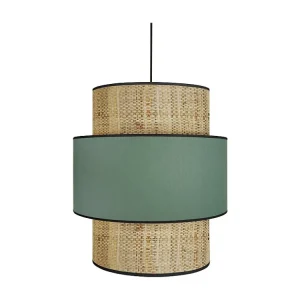 Suspensão TOSEL COCHIN tecido cilindro óleo D40 x H106 cm