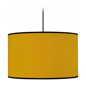 Suspensão TOSEL COCHIN C tecido cilindro âmbar D40 x H106 cm