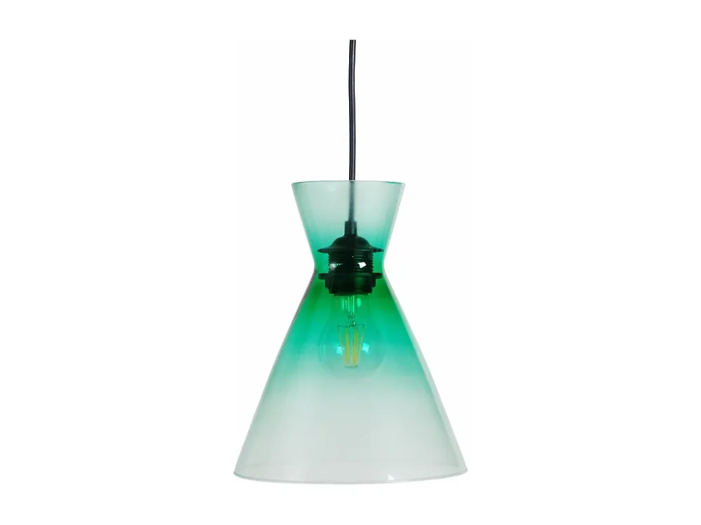 Suspensão TOSEL CONICAL vidro cônico anis D20 x H85 cm