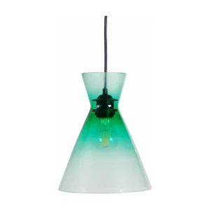Suspensão TOSEL CONICAL vidro cônico anis D20 x H85 cm