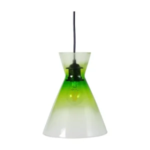 Suspensão TOSEL CONICAL vidro cônico maçã D20 x H85 cm